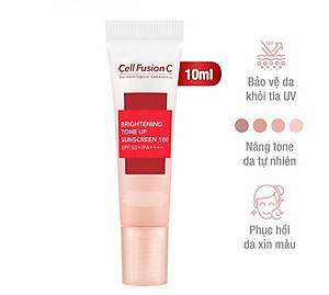 Kem Chống Nắng Dưỡng Trắng Nâng Tone Da Cell Fusion C Brightening Tone Up Sunscreen 100 SPF50+/ PA ++++ (10ml)