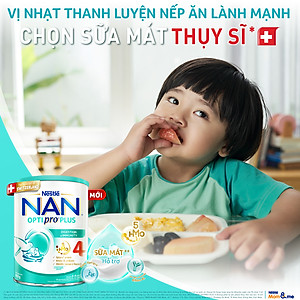 Sữa bột Nestlé NAN OPTIPRO PLUS 4 1500g/lon với 5HMO Giúp tiêu hóa tốt + Tăng cường đề kháng (2 - 6 tuổi) - Tặng Đồ chơi toán học cân bằng