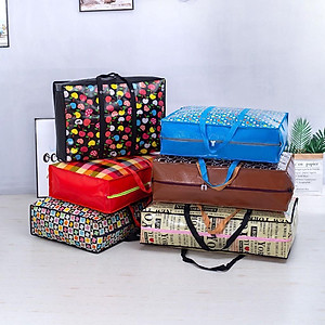 Túi Bạt Chống Thấm Đựng Chăn, Quần Áo, đi du lịch Đa Năng Có Khóa Kéo Tiện Lợi - Giao Hoa Văn Ngẫu Nhiên