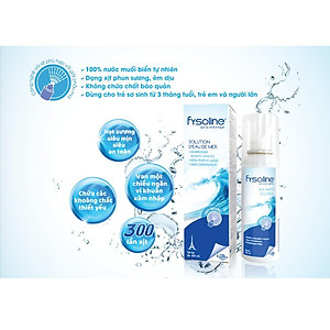 Fysoline - Xịt nước muối biển sâu Pháp 100ml - Vệ sinh, giữ ẩm, cân bằng sinh lý niêm mạc mũi