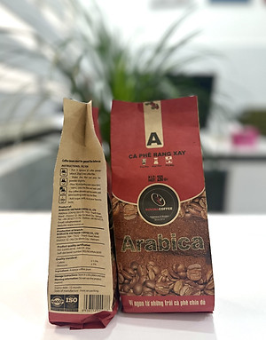 Cà Phê Arabica Cầu Đất - Pha Máy - Gói 250gr Nguyên Hạt Hương Vị Đậm Đà Cân Bằng Hoàn Hảo Rovina Coffee