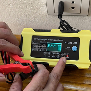 Sạc Ắc Quy Michel 12V-100Ah Cao Cấp Công Nghệ Đức: Sạc 7 Giai Đoạn, Khử Sunfat Tự Động
