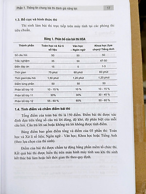 Sách - Hướng Dẫn Thi Đánh Giá Năng Lực Của Đại Học Quốc Gia Hà Nội năm 2025 (Highschool Student Assessment - HSA)