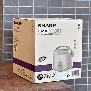 Nồi Cơm Điện Nắp Gài Sharp KS-11ET(1.0L) Thái Lan -  Hàng nhập khẩu -Giao màu ngẫu nhiên