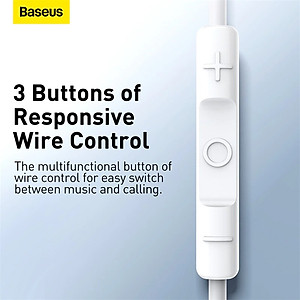 Tai Nghe Baseus Encok 3.5mm lateral in-ear Wired Earphone H17 - Hàng Chính Hãng