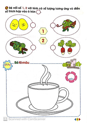 Tủ Sách Bé Vào Lớp Một - Bé Tập Tô Và Làm Quen Với Chữ Số (Tái Bản 2019)
