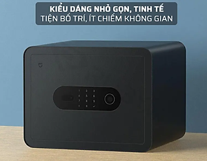 Két Sắt Thông Minh Xiaomi Mijia MX-303 Sử Dụng Vân Tay Gồm 6 Chế Độ Mở Khóa Áp Dụng Công Nghệ Cao Báo Động, Kết Nối App - Hàng Nhập Khẩu