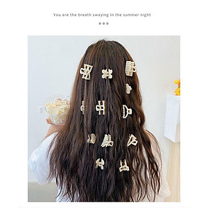 Set 16 kẹp tóc ngọc kiểu mới