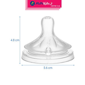 Bộ 2 núm ti Philips Avent SCY966/12 cổ rộng size 6 (từ 9 tháng) - Hàng Chính Hãng