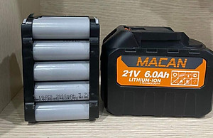 HÀNG  CHÍNH HÃNG  - Pin MACAN 15 Cell 21V dung lượng cao chân pin phổ thông