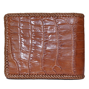 Ví nam da cá sấu đan viền bụng nhiều màu HJ92254-2711-2712-2713-2715 