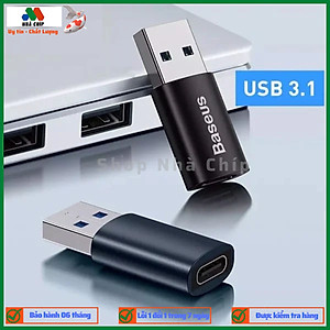 Đầu Chuyển USB Sang Type C tốc độ cao Baseus Ingenuity Series Mini OTG Gen2 (USB-A 3.1 Full Size to Type C, 10Gbps High speed OTG, PD Fast charge Support)- Hàng chính hãng