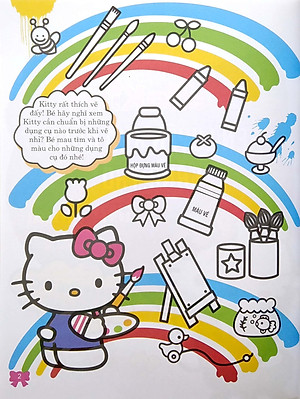 Bộ 4 Cuốn Hello Kitty- Sách Tô Màu: Rèn Luyện Khả Năng Cho