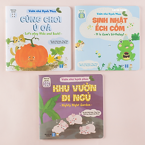  Sách Tương Tác - Bộ Vườn nhà Hạnh phúc(3 cuốn) - Sách Truyện Song Ngữ Tiếng Việt - Anh (Sách Đọc To cho bé từ 0-1-2-3-4-5-6 tuổi)