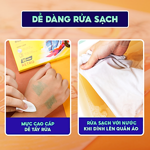 Bút lông màu Fiber Pen 20 màu Retro Thiên Long Colokit rửa được ngòi chóp viết nét thanh nét đậm SWM-C009