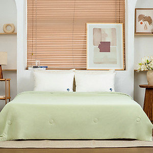 Chăn Lạnh Ice Blanket Ru9 | Mát Lạnh | Vải Sợi Tổng Hợp | 2m x 2m | Nguyên Liệu Từ Bông Microfiber | 3 Màu Sắc | Xanh Matcha, Xanh Biển, Xám