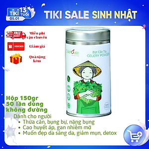 Bột cần tây nguyên chất sấy lạnh Dalahouse - Hỗ trợ giảm cân - Detox thanh lọc cơ thể