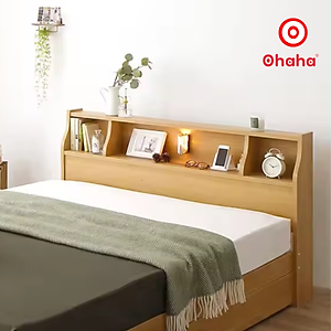 [Kèm ảnh thật - Miễn phí lắp đặt & vận chuyển] Giường ngủ gỗ công nghiệp cao cấp OHAHA chuẩn Nhật - Yellow - GC041 - 01