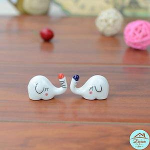 Gác đũa bàn ăn bằng sứ hình chú voi xinh- vịt con- gấu trúc xinh xắn – phụ kiện bàn ăn 