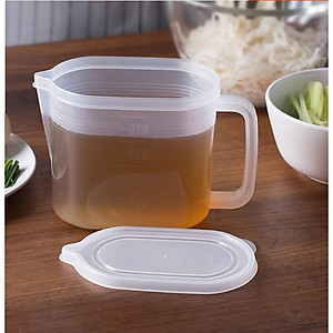 Hộp thực phẩm có tay cầm Nakaya 1000ml,  nắp bằng nhựa PE mềm dẻo, khả năng chịu được nhiệt từ -20~ 70°C- nội địa Nhật Bản