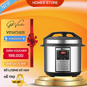 Nồi Áp Suất Điện Olivo PC60 Ruột Inox 6L Thương Hiệu Mỹ Gồm 16 Chức Năng Công Suất 1000 W - Hàng Chính Hãng