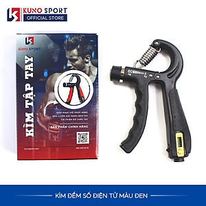 Kìm Bóp Tập Cơ Tay KUNO SPORT Bản Đếm Số Điện Tử Lực 5-60KG