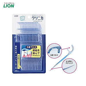 Set 30 cây tăm chỉ nha khoa cao cấp Nhật Bản Clinica Floss - Hàng nội địa Nhật Bản