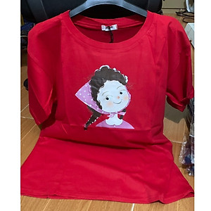 Áo thun nam nữ form rộng, Áo phông tay lỡ, chất liệu thun Thái co giãn, áo unisex hình Cô Gái dưới 65kg, NeSa Shop