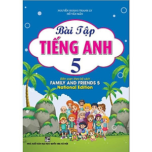 Sách - Bài Tập Tiếng Anh + Tập Viết Tiếng Anh Lớp 5 - Bộ Sách Family And Friends 5 National Edition - Combo 2 Cuốn - Hồng Ân