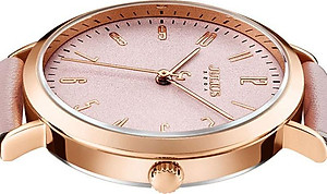 Đồng Hồ Nữ Julius Hàn Quốc JA-1017D Dây Da Màu Hồng