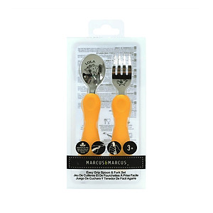 Bộ thìa nĩa ăn dặm cho bé Easy Grip Marcus & Marcus, từ 3 tuổi