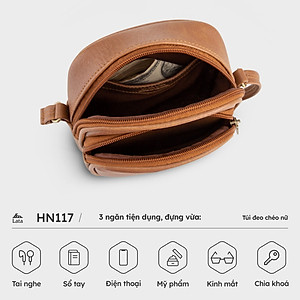 Túi Lata ( Thời trang nữ đựng điện thoại mini - Túi đeo chéo da HN117 )
