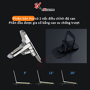 Giá đỡ laptop di động GL1x01 đế tản nhiệt cho Laptop, kê laptop Mac tiện lợi - Hàng chính hãng