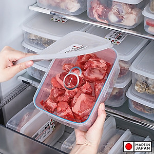 Hộp thực phẩm chữ nhật Nakaya 1300ml hàng nội địa Nhật Bản K.305#