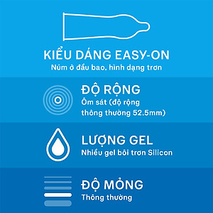Bộ 3 Bao Cao Su Durex Jeans - Hộp 3 chiếc