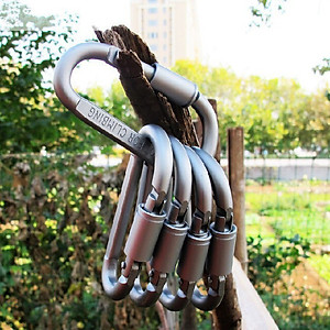 Móc Khóa Đi Phượt Cao Cấp Móc Chữ D Leo Núi Chất Liệu Hợp Kim Nhôm Chắc Chắn Cleacco MKDP Boro Sport ( Màu Ngẫu Nhiên )