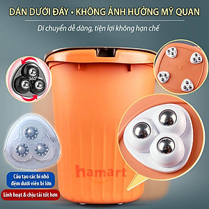 COMBO 4 Bánh Xe Mini Bi Thép Gắn Tủ Kệ Nội Thất Dán Đáy Thùng Rác Hộp Để Đồ Keo Siêu Dính Di Chuyển Đồ Đạc