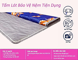 Tấm Lót Bảo Vệ Nệm Có Thun Chằn 4 Góc [Đủ Size]