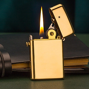 Vỏ Hột Quẹt Bật Lửa Xăng Zorro Z581 Thiết Kế Đánh Lửa Kiểu Mới - Dùng Xăng Bấc Đá Cao Cấp