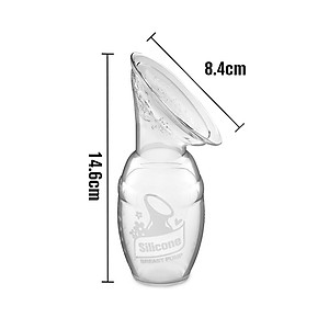 Cốc hứng sữa Gen.1 100ml Haakaa. Chất liệu silicone cao cấp, an toàn. Không chứa BPA, PVC và phthalate. Hút sữa, hứng sữa rảnh tay