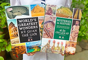 Combo 2 Cuốn Sách Bách Khoa Toàn Thư - Kỳ Quan Thế Giới, Bí Ẩn Của Lịch Sử- Tổng Hợp Kiến Thức Về Lịch Sử, Địa Lý, Du Lịch Khám Phá Thế Giới - Á Châu Books Bìa Cứng, In Màu