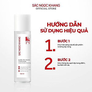 Bộ đôi làm sạch và dưỡng ẩm Sắc Ngọc Khang Nước tẩy trang 145ml +  Nước hoa hồng 145ml