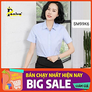 Áo Sơ Mi Nữ Ngắn Tay Màu Trơn Thời Trang Công Sở Thanh Lịch PONIVA Chất Liệu Mềm Mại Thấm Hút Mồ Hôi Tốt
