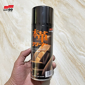 Chai xịt vệ sinh ghế da ô tô dạng bọt giúp làm sạch, dưỡng ẩm chống mốc, kháng khuẩn Leather Seat Cleaner L-13  300ml Soft99