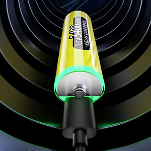 Pin sạc 1.5V AA 3400mWh Doublepow sạc trực tiếp bằng cổng USB, có sạc nhanh, dùng cho đồ chơi, điều khiển tivi. micro. Doublepow Rechargeable AA Lithium Batteries with USB Cable,1.5V AA Li-ion Battery,3400mWh High Capacity Double A Battery. Hàng Nhập Khẩu