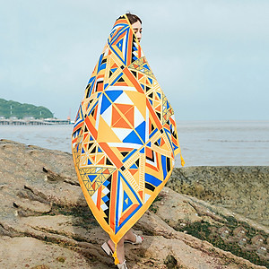 Khăn Choàng Boho Đi Biển, Khăn Quàng Cổ Họa Tiết Thổ Cẩm Mỏng Nhẹ (Nhiều Mẫu)