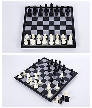 Bộ Bàn Cờ Vua Nhựa 25cm Trò Chơi Trí Tuệ Cho Bé