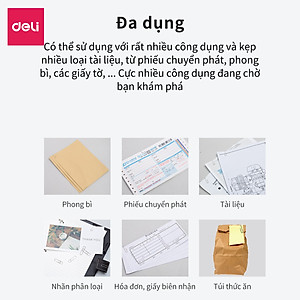 Ghim Vòng Deli - Mạ Vàng Hồng - 160 Chiếc /1 Hộp - 78510