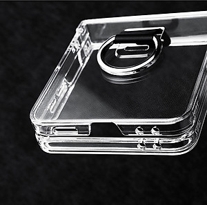 Ốp lưng chống sốc trong suốt kèm iring cho Samsung Galaxy Z Flip 7 5G hiệu Likgus Cover Ring (chất liệu cao cấp, thiết kế iring chống rơi rớt) - hàng nhập khẩu