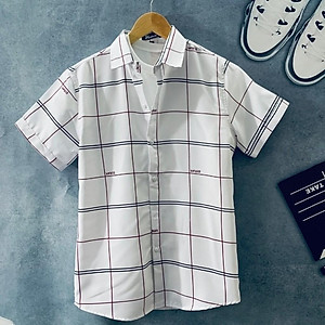 Áo Sơ Mi Nam Ngắn Tay Caro Thời Trang Cao Cấp PONIVA Chất Vải Cao Cấp Mềm Mại Thấm Hút Mồ Hôi Tốt